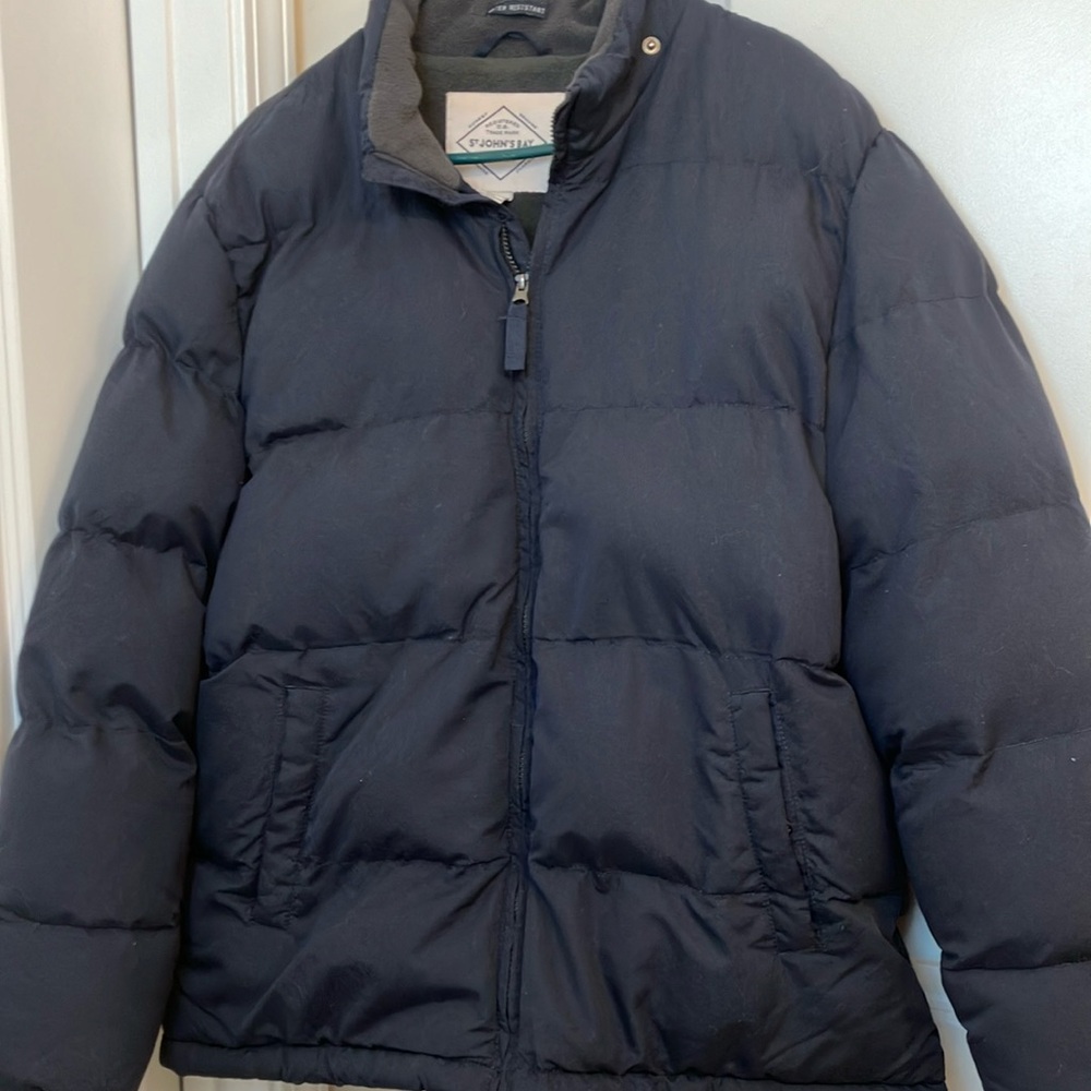 St. j Men's Navy Puffer Jacket